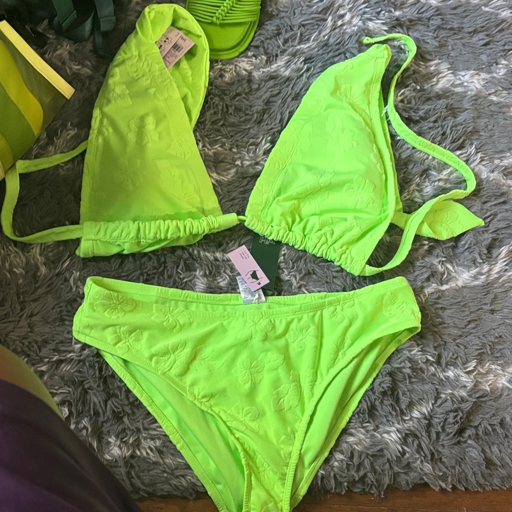 NWT Wild Fable Neon Green Bikini